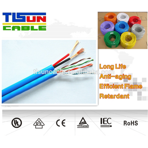High quality Camera Systems Networking Cable CAT5e Siamese cable with power